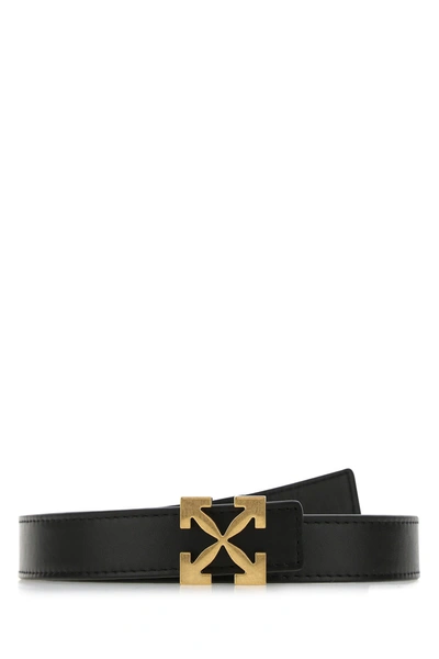 Shop Off-white Black Leather Belt  Black Off White Donna S/m