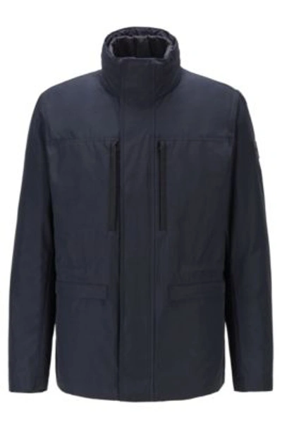 Shop Hugo Boss Three-in-one Field Jacket With Detachable Undershirt- Dark Blue Men's Casual Jackets Size 40r