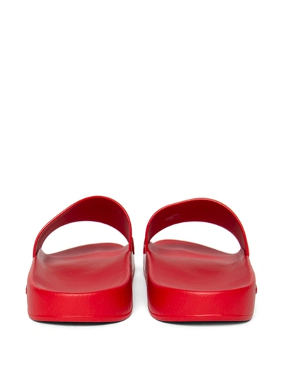 Shop Givenchy Shiny Slide Sandal Red