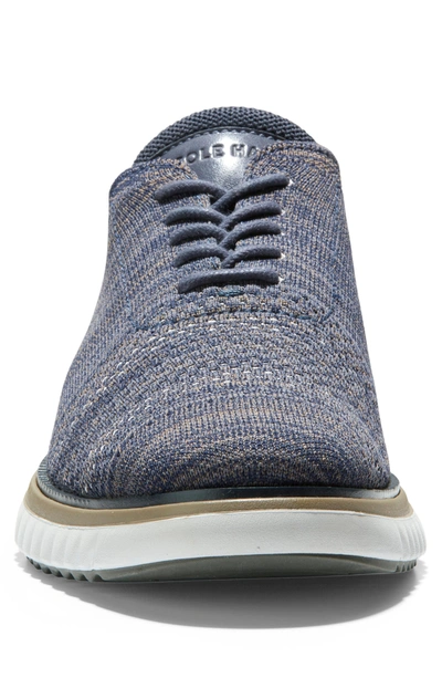 Shop Cole Haan Zerogrand Eon Stitchlite Shoe In Marine Blue/ Cool Grey