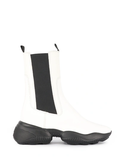 Shop Hogan Interaction Chelsea Boots In White