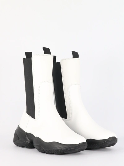 Shop Hogan Interaction Chelsea Boots In White