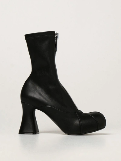 Shop Stella Mccartney Ankle Boots In Synthetic Leather In Black