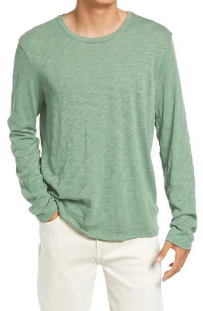 Shop Atm Anthony Thomas Melillo Destroyed Long Sleeve T-shirt In Sea Glass