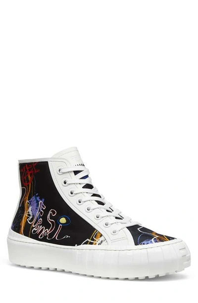 Shop Fendi X Noel Fielding Force High Top Sneaker In Multicolor