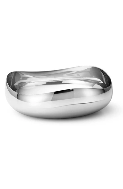 Shop Georg Jensen Cobra Stainless Steel Bowl In Silver