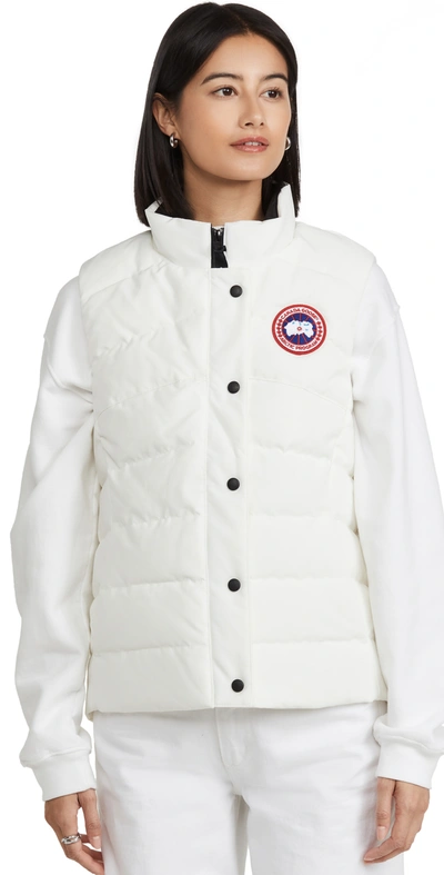 Shop Canada Goose Freestyle Vest Northstar White