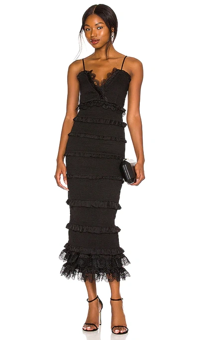 Shop V. Chapman Narcisse Dress In Black