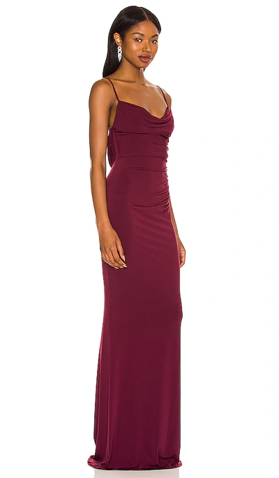 Katie May Surreal Gown In Wine