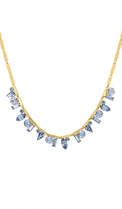 Shop Elizabeth Cole Adeline Necklace In Baby Blue