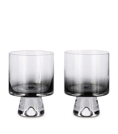 Shop Tom Dixon Set Of 2 Tank Lowball Glasses (240ml) In Black