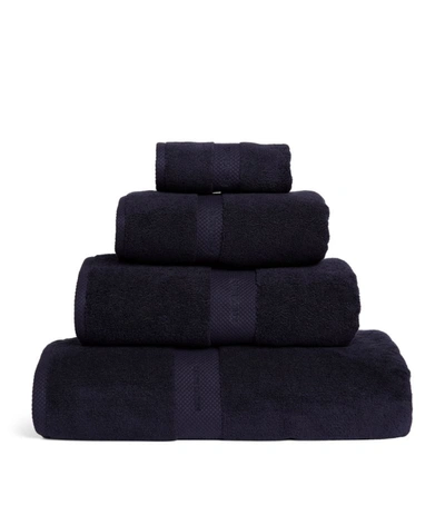 Shop Ralph Lauren Avenue Bath Towel (75cm X 137cm) In Blue