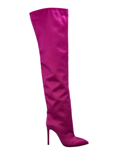 Shop Paris Texas Stiletto Over The Knee Boot In Cyclamen