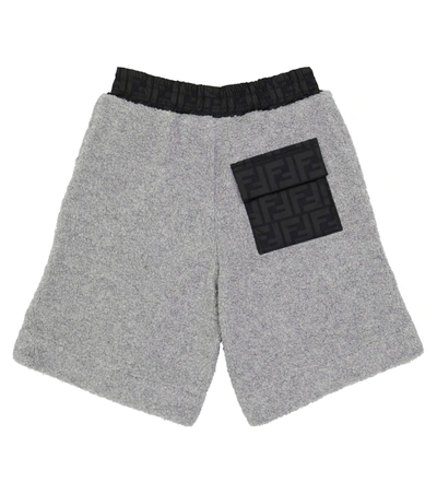 Shop Fendi Shorts Teddy In Gray
