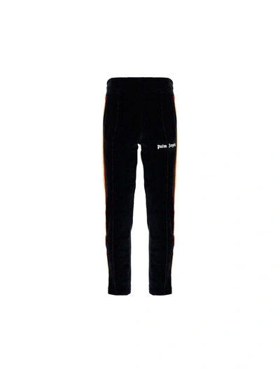 Shop Palm Angels Track Pants In Black White