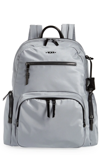 Shop Tumi Voyageur Carson Nylon Backpack In Grey Mist