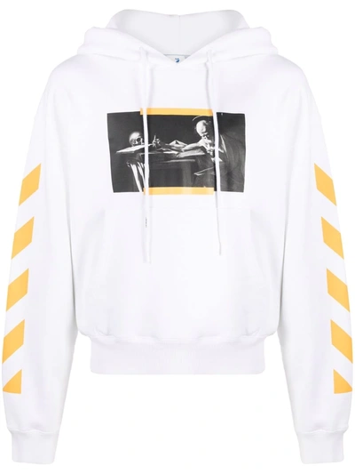 Off white Caravaggio Painting Diag stripe Hoodie In White ModeSens