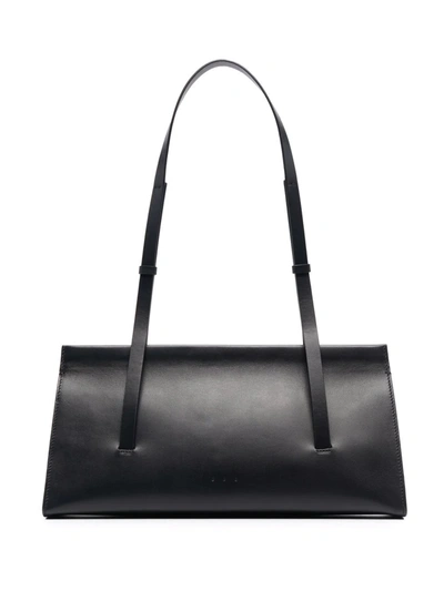 Shop Aesther Ekme Baguette Shoulder Bag In Black