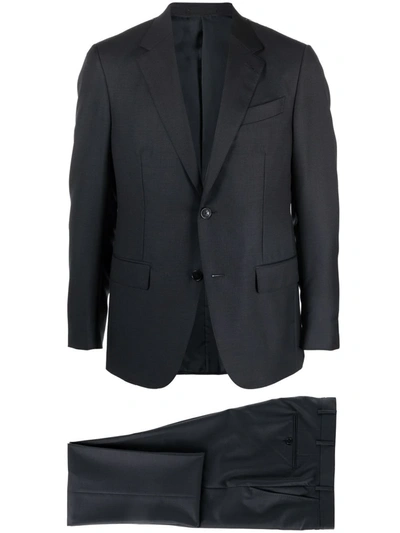 Shop Ermenegildo Zegna Single-breasted Two-piece Suit In Black