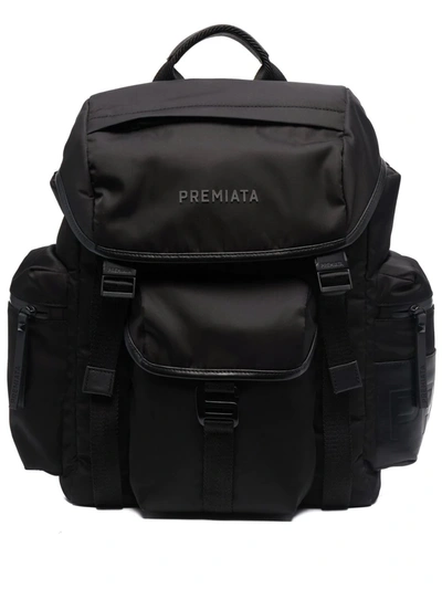 Shop Premiata Booker Logo-print Backpack In Black