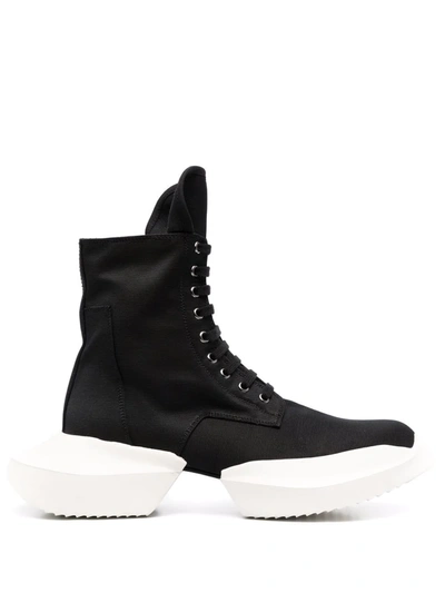 Shop Rick Owens Drkshdw Sneaker-style Lace-up Boots In Black