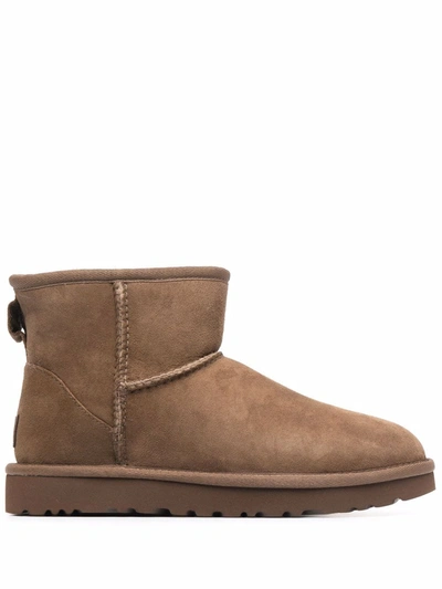 Shop Ugg Mini Ii Shearling Boots In Brown