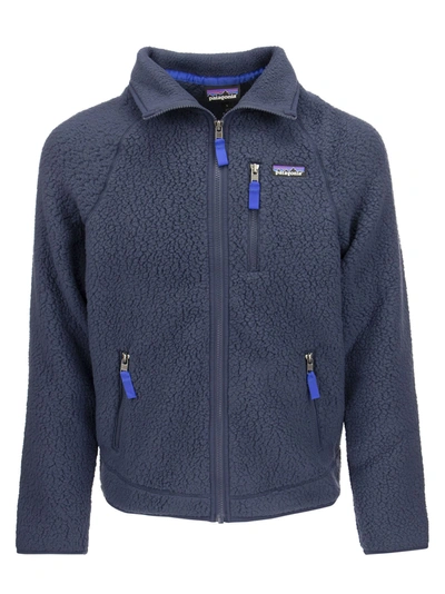 Shop Patagonia Retro Pile - Fleece Jacket In Blue