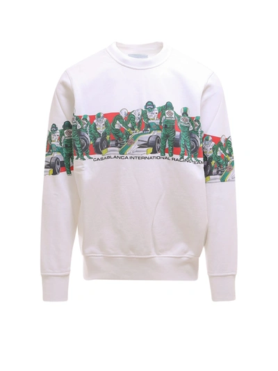 Shop Casablanca Sweatshirt In White