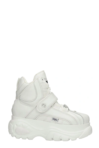 Shop Buffalo 1348 Sneakers In White Leather