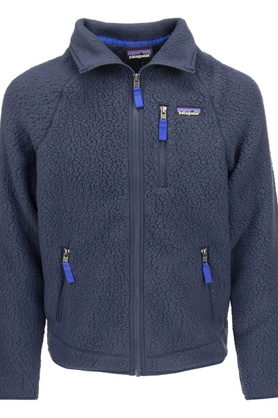 Shop Patagonia Retro Pile - Fleece Jacket In Blue