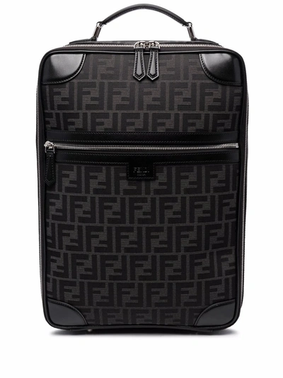 Shop Fendi Men's Black Fabric Backpack