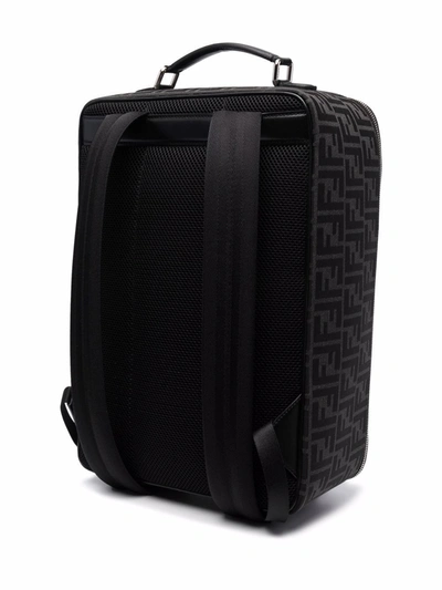 Shop Fendi Men's Black Fabric Backpack