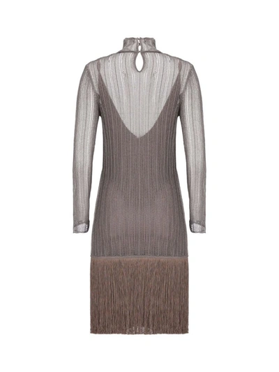 Shop Fendi Women's Brown Viscose Dress