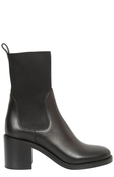 Shop Burberry Chelsea Ankle Boots In Black