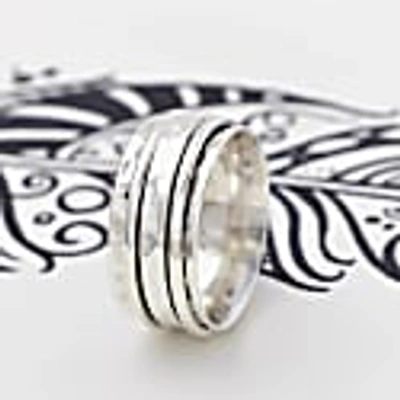 Charlotte's Web Jewellery Men's Karma Abundance Spinning Ring In Spinning