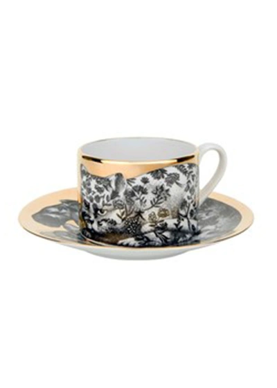 Shop Fornasetti Tea Cup High Fidelity Floral Cat