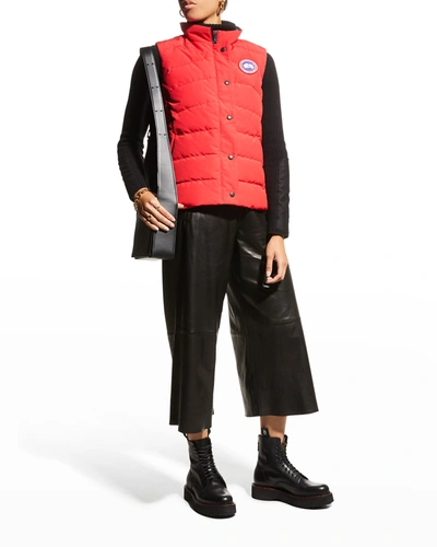 Shop Canada Goose Freestyle Puffer Vest In Red