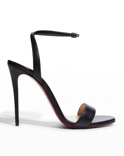 Shop Christian Louboutin Loubigirl Ankle-strap Red Sole Sandals In Black