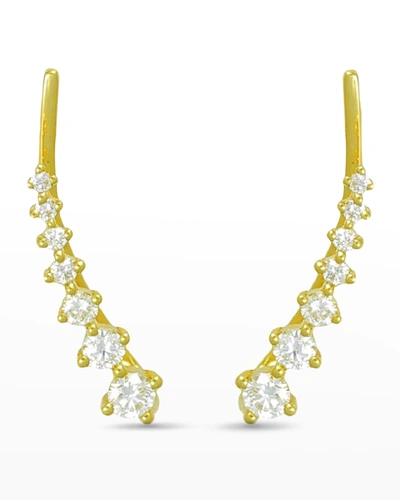 Shop Frederic Sage 18k Yellow Gold Diamond Earring Climbers