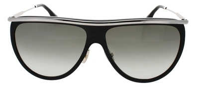 Shop Victoria Beckham Vb155s 001 Flattop Sunglasses In Grey