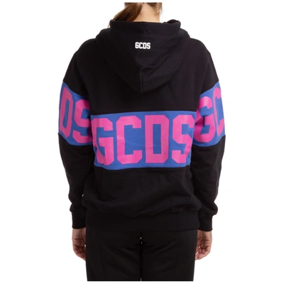 Shop Gcds Women's Sweatshirt Hood Hoodie  Logo Band In Black