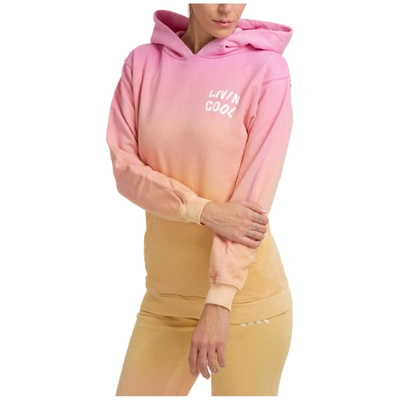 Shop Livincool Women's Sweatshirt Hood Hoodie In Pink