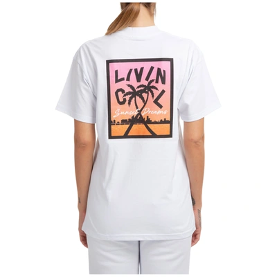 Shop Livincool Women's T-shirt Short Sleeve Crew Neck Round In White