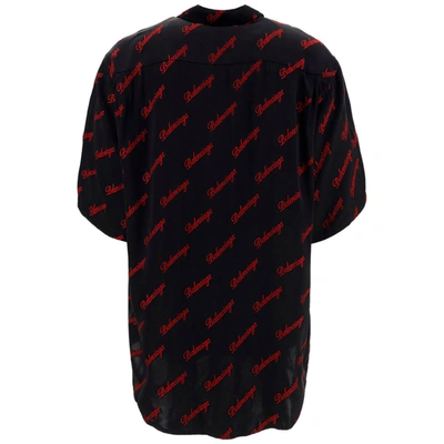Shop Balenciaga Men's Short Sleeve Shirt  T-shirt  Minimal In Black