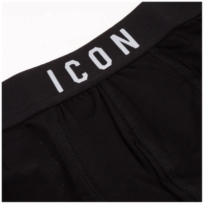 Shop Dsquared2 Men's Underwear Boxer Shorts Icon In Black