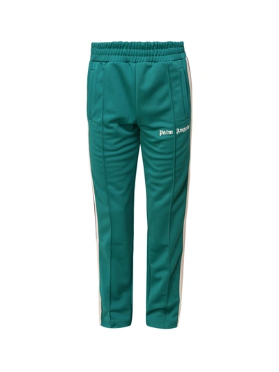 Shop Palm Angels Side Striped Track Pants In Green