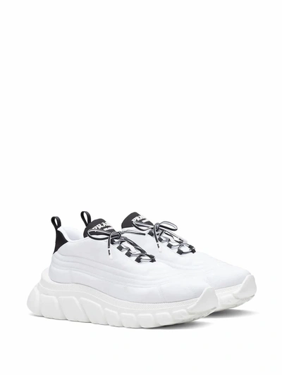 Shop Prada Women's White Polyamide Sneakers