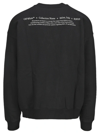 Shop Off-white Men's Black Cotton Sweatshirt