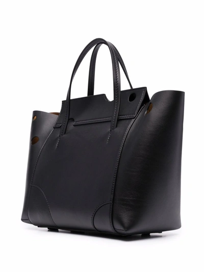 Shop Off-white Women's Black Leather Tote