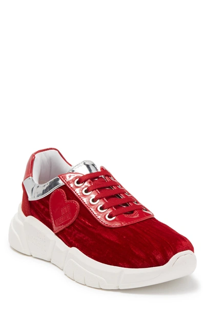 Love Moschino Scarpad Running Sneaker In Rss/arge | ModeSens